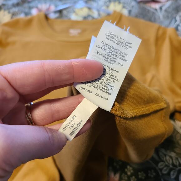 Madewell Tomboy Pocket Tee Women M Olive Surplus Mustard Casual Basic Boxy Shirt - Picture 5 of 7